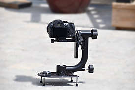 Image of a Platypod a surface tripod with a gimble and camera on a different angle